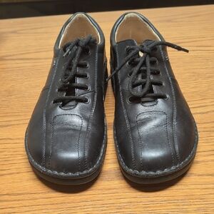 Finn Comfort Black Leather Shoes